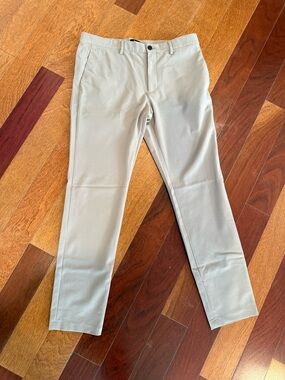 Theory Slim Precision Pants - Light Beige